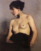 Hugh Ramsay Seated nude Sweden oil painting artist